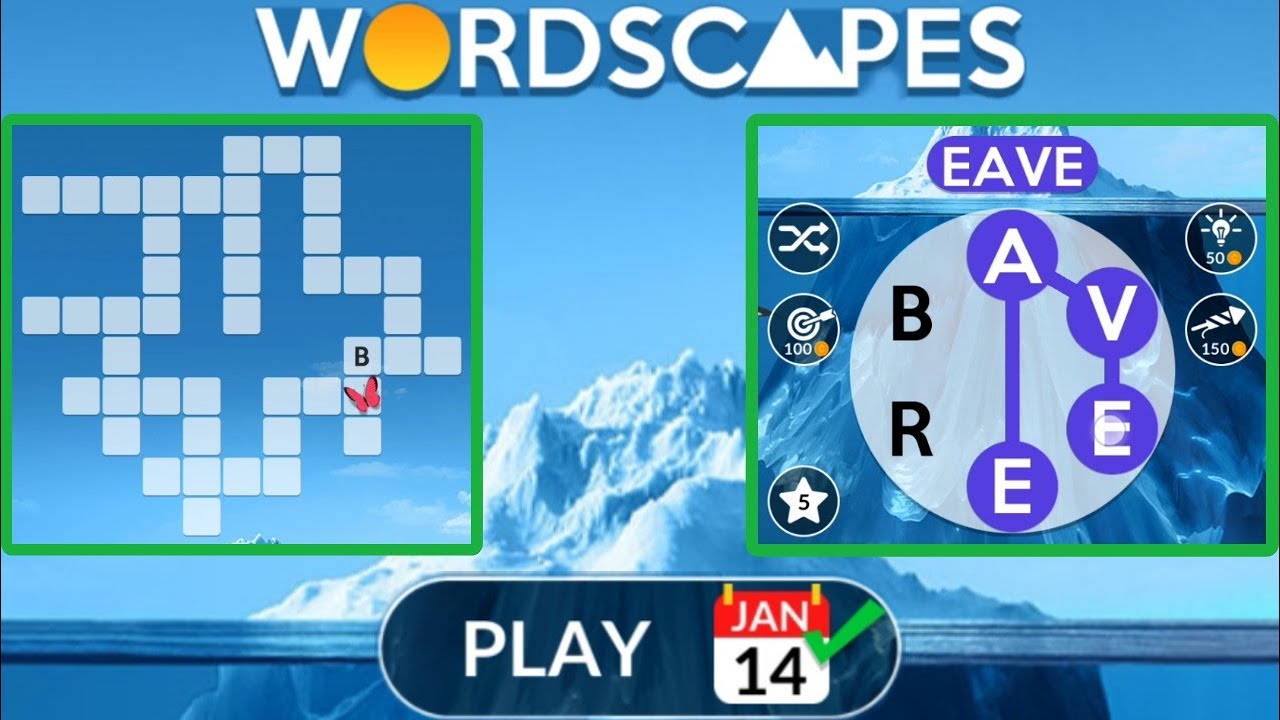 WORDSCAPES Daily Puzzle January 14, 2023 YouTube