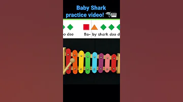 Baby Shark Easy Piano And Xylophone Practice Video 