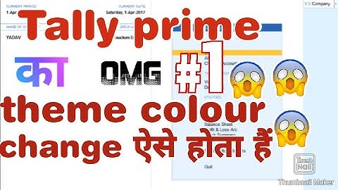 Tally prime theme change