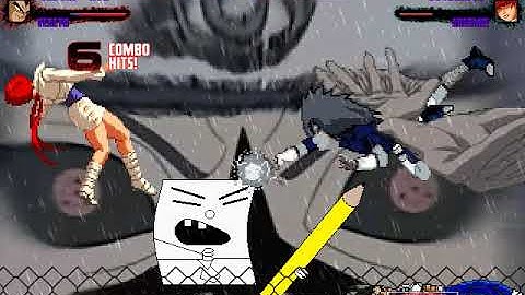 MUGEN Request: Sasuke & Vegeta Vs Doodlebob & Shermie