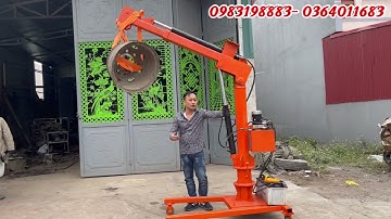 (cẩu thuỷ lực mini 12v ) bộ trục cẩu thuỷ lực 500kg giá rẻ#quyetbacgiang