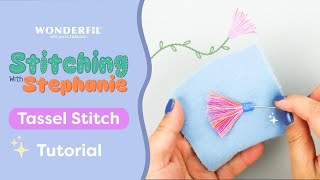 How to Do a Tassel  Stitch for Embroidery | Easy Tutorial with WonderFil Eleganza™ Thread