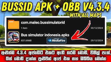 Bus simulator indonesia V4.3.4 update APK+OBB download file || bus simulator indonesia v4.3.4 update