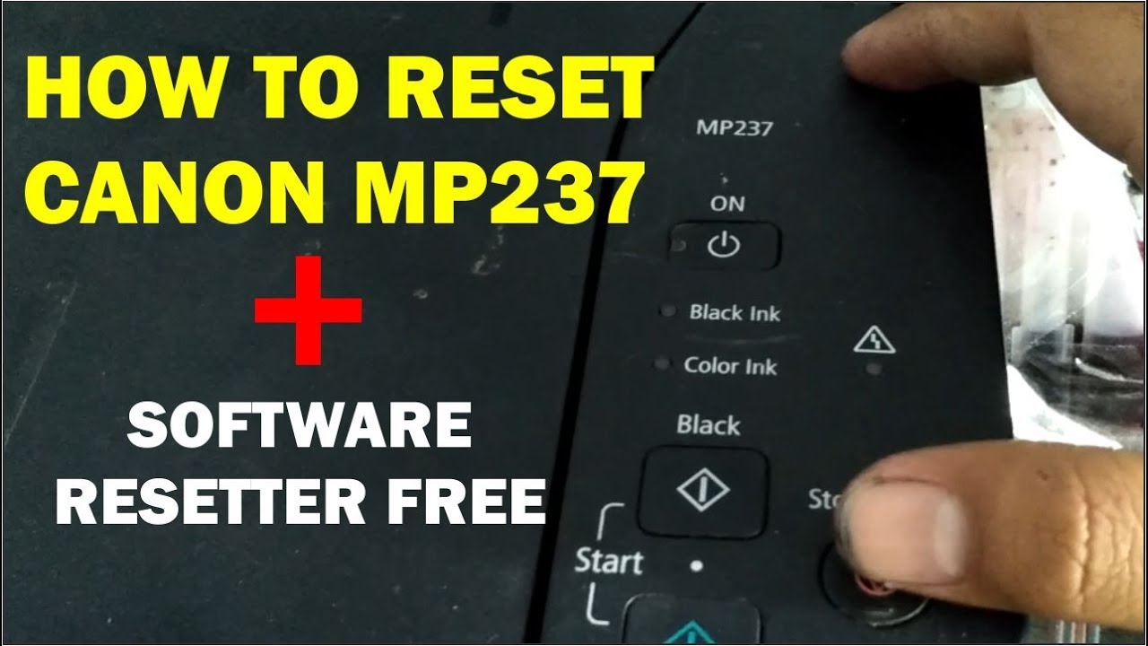 Resetter canon mp237 free download