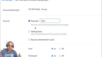 Zoom: Security Settings for W&M Users