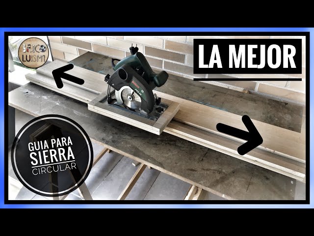 Como Hacer GUIA Para SIERRA CIRCULAR De MADERA Fácil #DIY - Luis