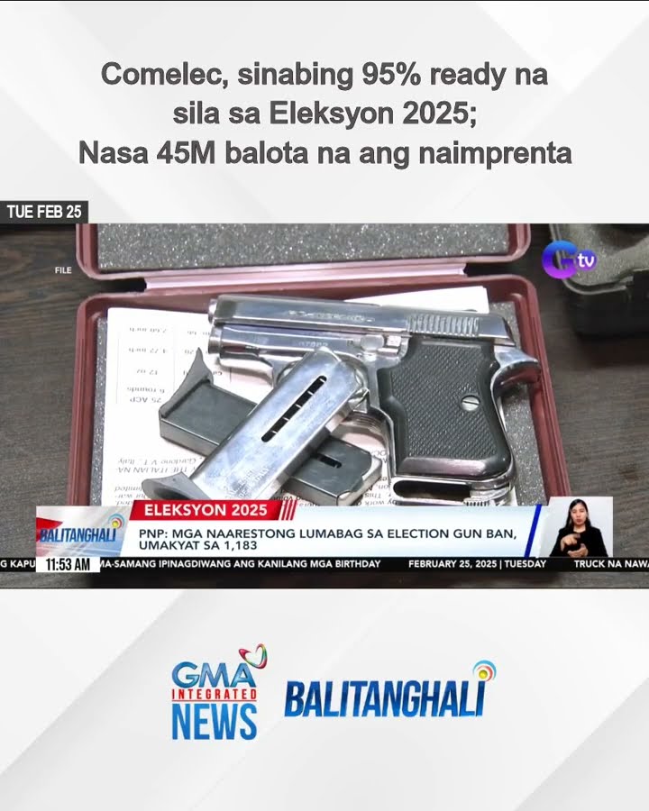 Comelec, sinabing 95% ready na sila sa Eleksyon 2025; Nasa 45M balota na... | Balitanghali
