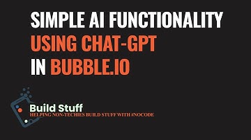 The EASIEST way to get ChatGPT into your Bubble.io app