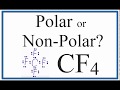 Polarity and Structure of CF4
