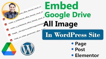 Google drive par upload image ko embed kaise kare wordpress page post elementor me