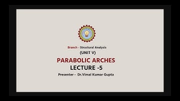 Structural Analysis | Parabolic Arches Part-1| AKTU Digital Education