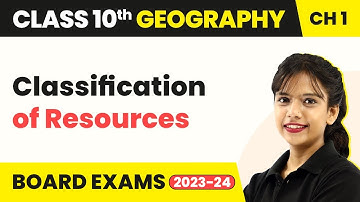 Class 10 SST (Geography) Chapter 1 | Classification of Resources - Resources and Development 2022-23