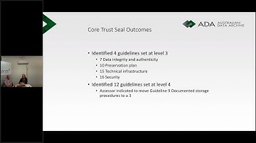 Trusted Data Repositories - CoreTrustSeal - ADA