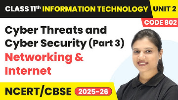 Cyber Threats and Cyber Security (Part 3) - Networking and Internet | Class 11 IT Unit 2 (Code 802)
