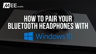 This video shows how to pair your windows 10 computer with any
bluetooth headphone. headphone used: mee audio matrix3 follow the
steps pair: note - make s...
