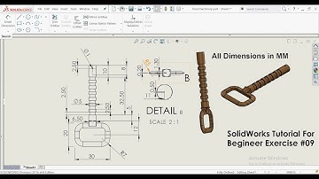 SolidWorks Tutorial For Beginner Exercise #09