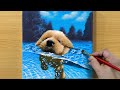 Cheer up, Puppy! / Acrylic Painting / STEP by STEP #167 / 멍멍아 힘을내! 아크릴화 그리기