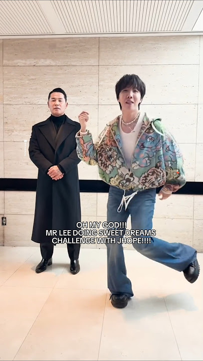 BTS bodyguard Mr Lee Doing Sweet Dreams challenge with Jhope 😭💙