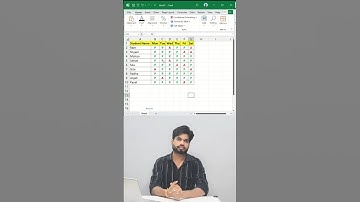 Excel Trick 🤯 Highlight Present & Absent in Seconds! #excel
