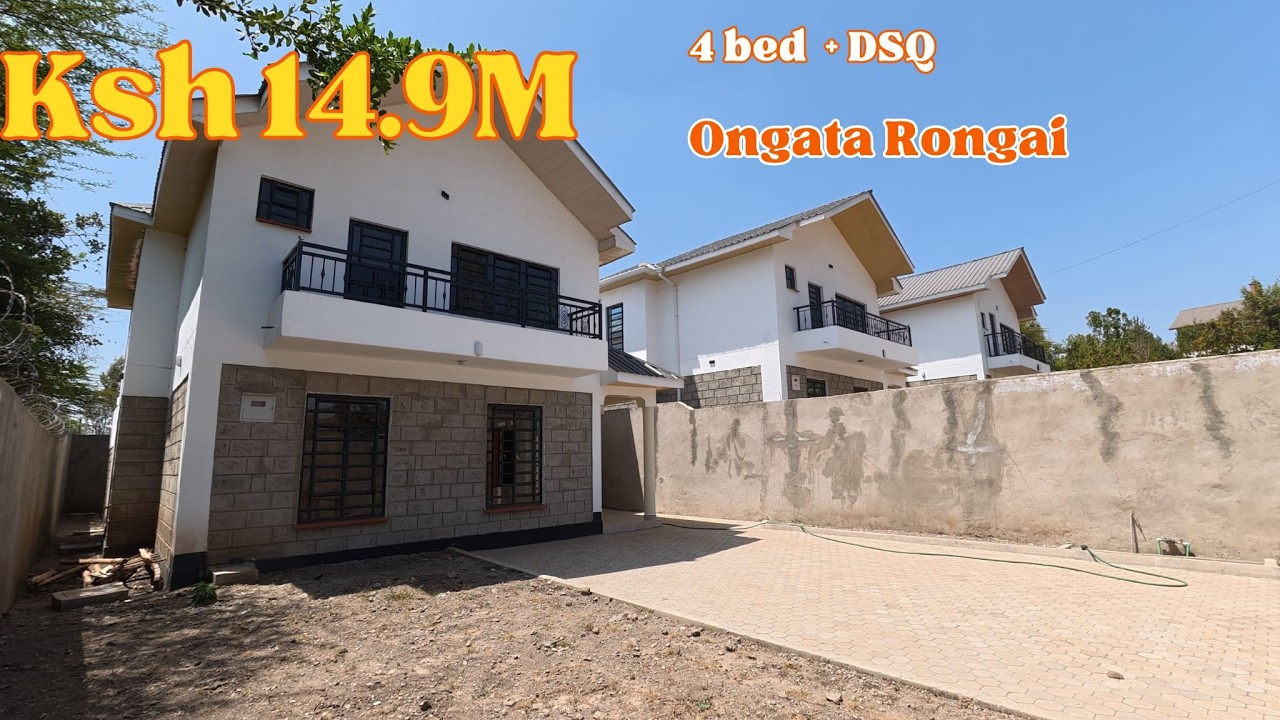 KSh 14.9M Экскурсия по 4-местному дому с ванными комнатами в Онгата Ронгай | DSQ + 1/8 акра #Onga...