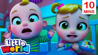 halloween monster in the dark little world kids songs nursery rhymes