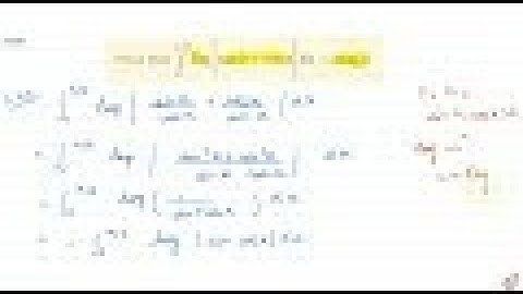 JEE MAINS 2018 Prove    that: `int_0^(pi//2)log|tanx+cotx|dx=pi(log)_e2`