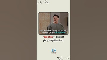 HANG IN THERE #shorts LEARNING ENGLISH WITH TV SHOWS