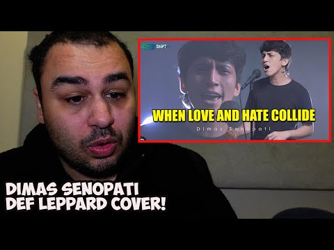 DEF LEPPARD - When Love & Hate Collide ( Cover Dimas Senopati ) REACTION