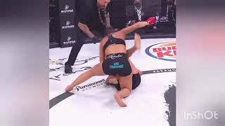 Valerie Loureda wins her 3rd Pro MMA fight against Tara Graff (Knockout)