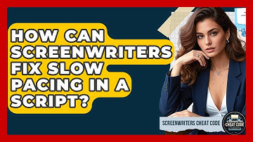 How Can Screenwriters Fix Slow Pacing In A Script? - Screenwriter