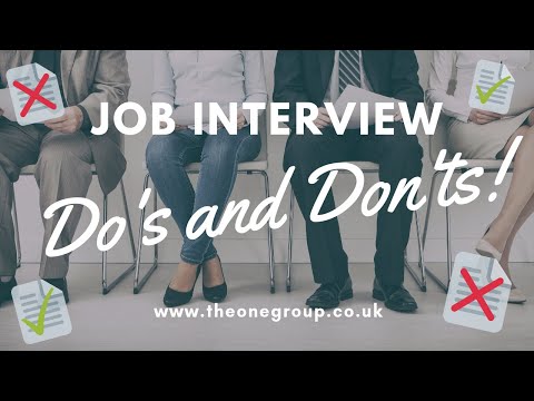वीडियो: साक्षात्कार आयोजित करने के लिए क्या करें और क्या न करें?