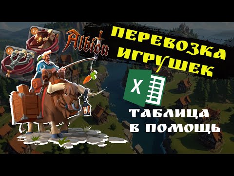 Видео: Перевозка игрушек #AlbionOnline | Таблица | Профиты | Гайд