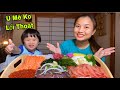 Tôm Đỏ,Cá Hồi&Trứng,Cá Ngừ Nướng Rơm,Rong Biển Tươi Chấm Tương Wasabi Ngon U Mê Ko Lối Thoát #688