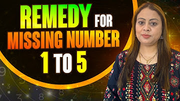 Missing Number 1to 5 | Remedy for missing numbers | Numerology | Mamta Dubey
