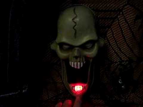 animated talking skull doorbell light sound halloween party prop decoration - Talking Skull Halloween animated talking skull doorbell light sound halloween party prop decoration - Talking Skull Halloween