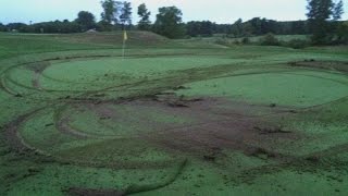 Suspect damaged golf courses because girlfriend dumped him Suspect damaged golf courses because girlfriend dumped him
