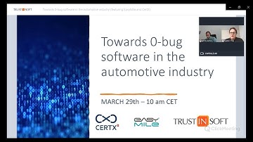 [Webinar] Towards 0-bug software in the automotive industry: featuring CertX and EasyMile