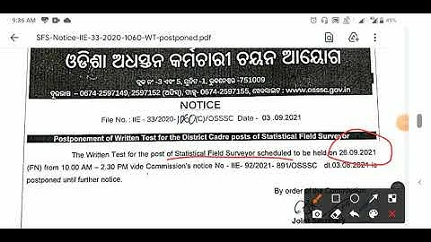 Statistical Field Surveyor Exam Postponed ll OSSSC