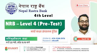 नेपाल राष्ट्र बैंक (NRB) - Level 4 (Pre-Test) 🔴Live Class screenshot 5