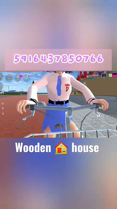 wooden house props id Sakura school simulator