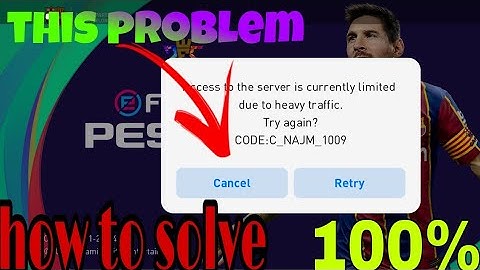 Access to the server currently limited problem solve in PES |how to solve
