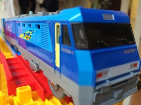 Takara Tomy - 【プラレール】EH200 ブルーサンダー② プラレール かわいい貨物列車？EH200 ブルーサンダーを紹介