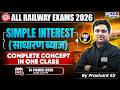 All Railway Exams 2026 SIMPLE &amp; COMPOUND INTEREST Complete Concept in One Class Prashant Sharma Sir