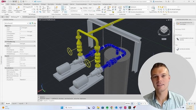 TUTORIAL AUTOCAD BAHASA INDONESIA - PIPE SHOE - YouTube