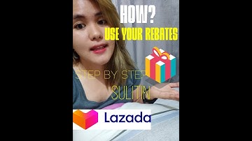 How to use your REBATES WALLET in LAZADA step by step tutorial