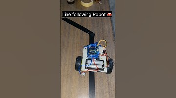 Line following Robot car🚘|| Line following bot  #engineering #shorts
