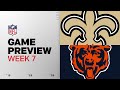Saints vs Bears Week 7 Preview π