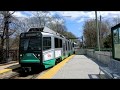 Boston MBTA Green Line "D" Branch full ride (Riverside - Park Street)