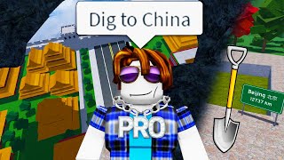 The Roblox Dig to China Experience