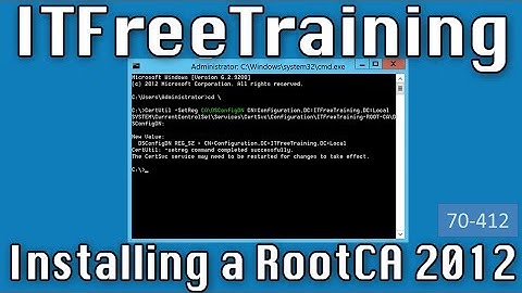 Installing a Root CA on Windows Server 2012